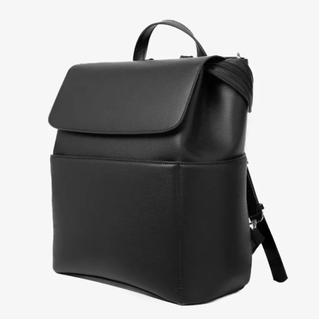 کیف لوازم کوله ای نوزاد اوت مدل بل رنگ مشکی نمای سه رخ