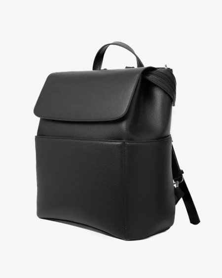 کیف لوازم کوله ای نوزاد اوت مدل بل رنگ مشکی نمای سه رخ