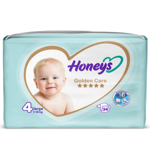 پوشک هانیز سایز 4 (Honeys) بسته 34 عددی مناسب کودک 7 تا 18 کیلوگرم